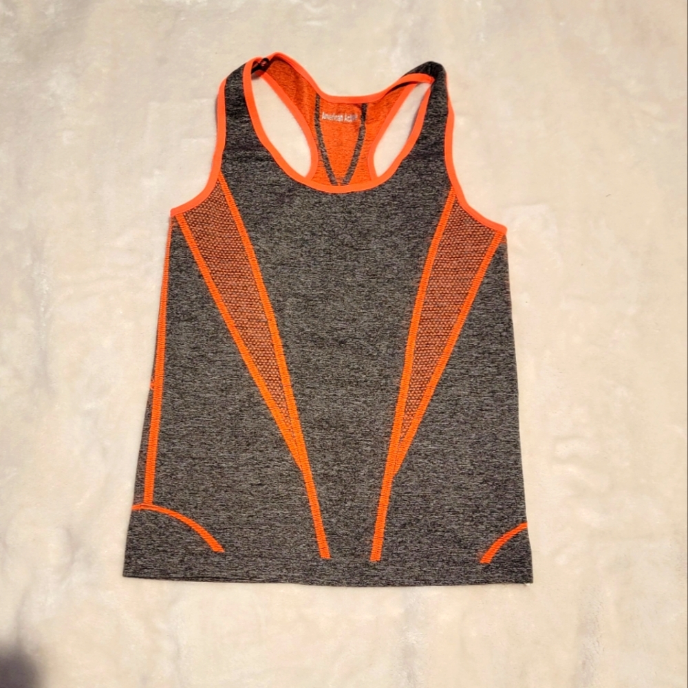 American Active Top Gray & Orange